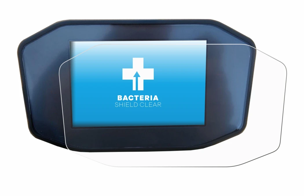 Abbildung des Geräts KTM 1290 Super Duke R mit einer Vielzahl des Displayschutzes.