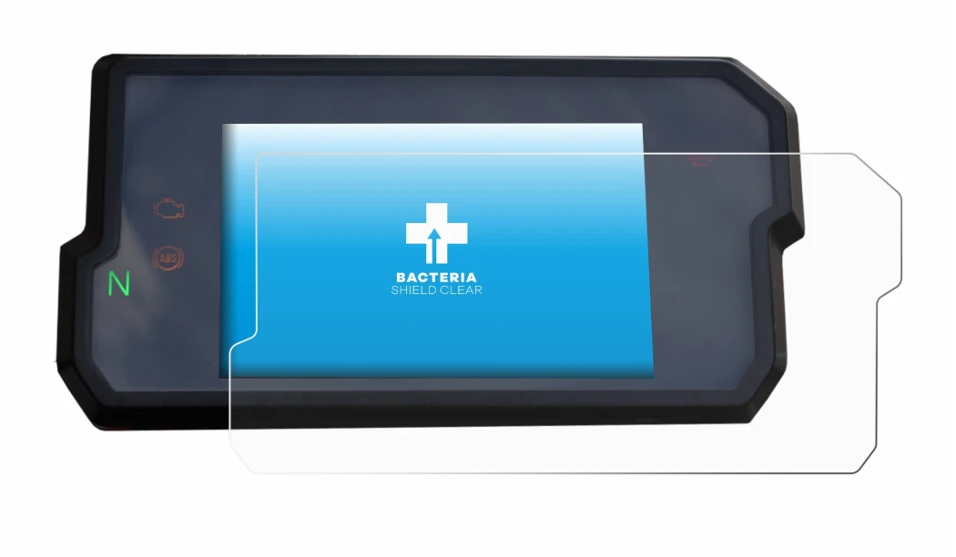 Abbildung des Geräts KTM 125 / 390 Duke 2017+ mit einer Vielzahl des Displayschutzes.