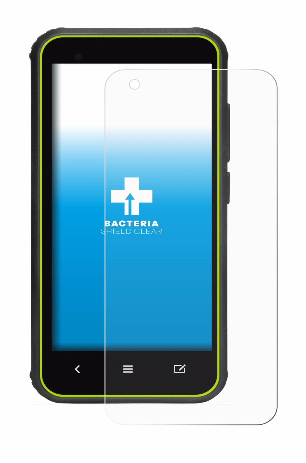 Abbildung des Geräts SkyCaddie SX400 mit einer Vielzahl des Displayschutzes.
