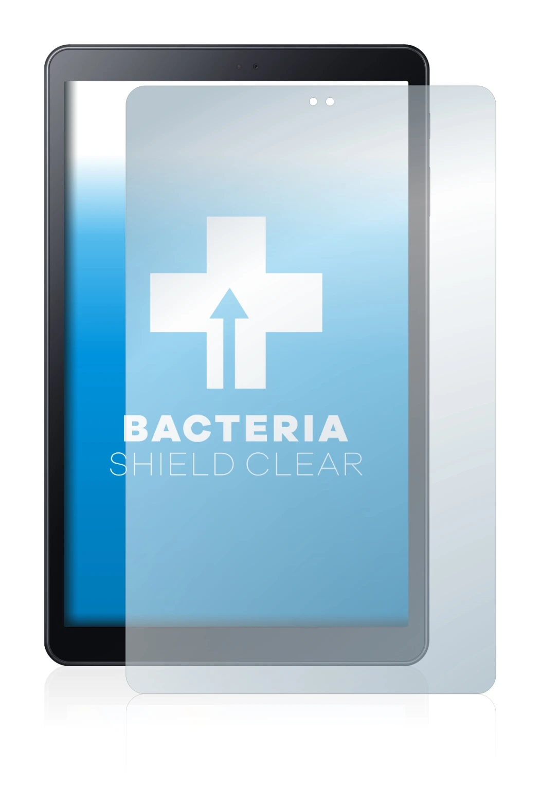 Abbildung des Geräts Samsung Galaxy Tab A 10.5 WiFi 2018 mit einer Vielzahl des Displayschutzes.