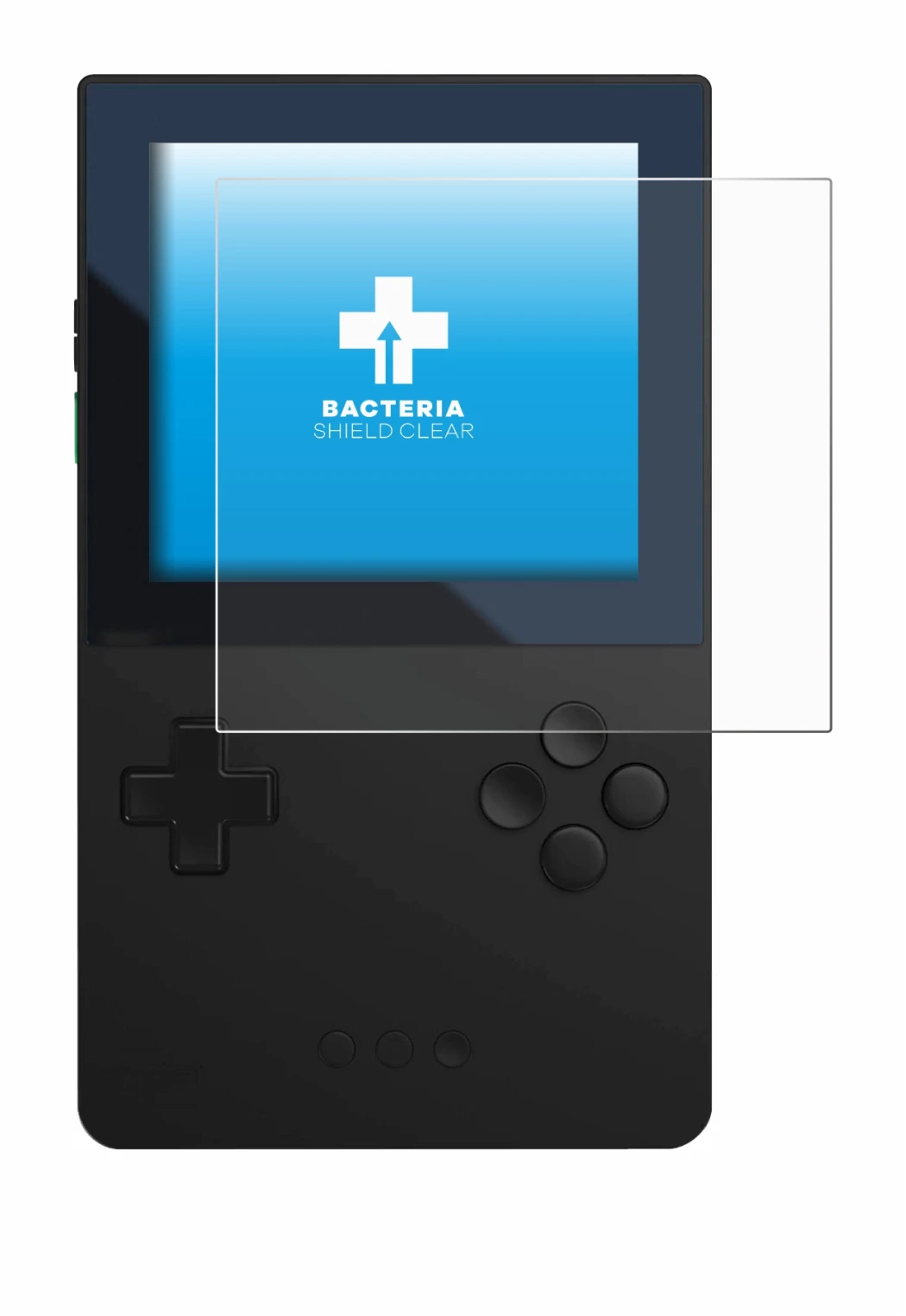 Abbildung des Geräts Analogue Pocket mit einer Vielzahl des Displayschutzes.