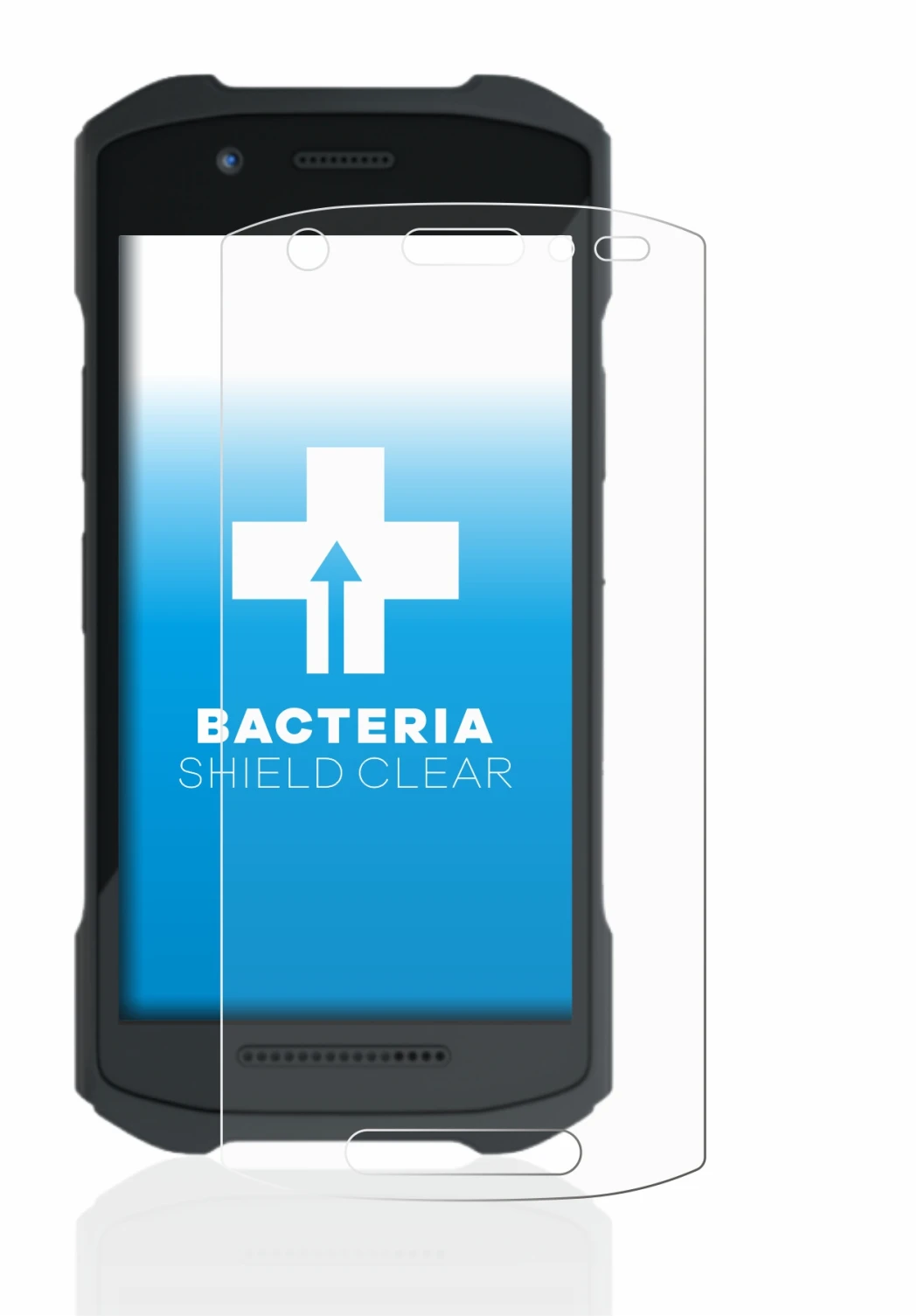 Abbildung des Geräts Zebra TC21 mit einer Vielzahl des Displayschutzes.