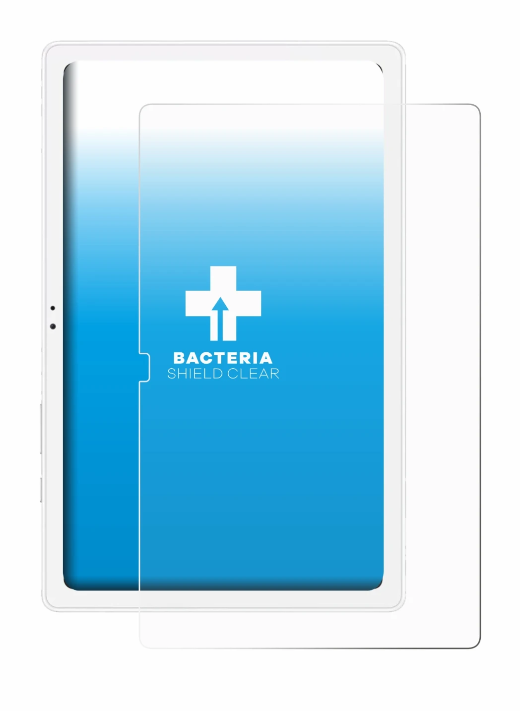 Abbildung des Geräts Samsung Galaxy Tab A7 10.4 WiFi 2020 mit einer Vielzahl des Displayschutzes.