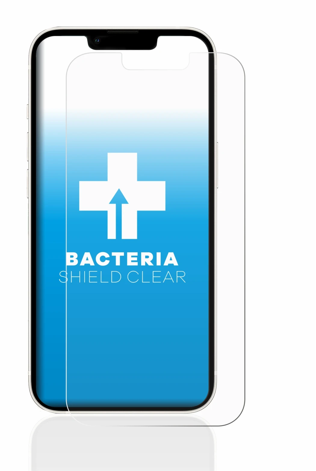 Abbildung des Geräts Apple iPhone 13 mit einer Vielzahl des Displayschutzes.