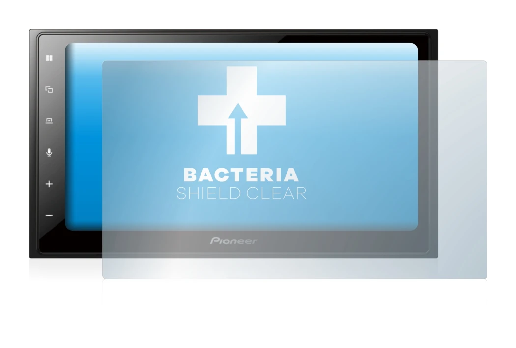 Abbildung des Geräts Pioneer SPH-DA250DAB mit einer Vielzahl des Displayschutzes.