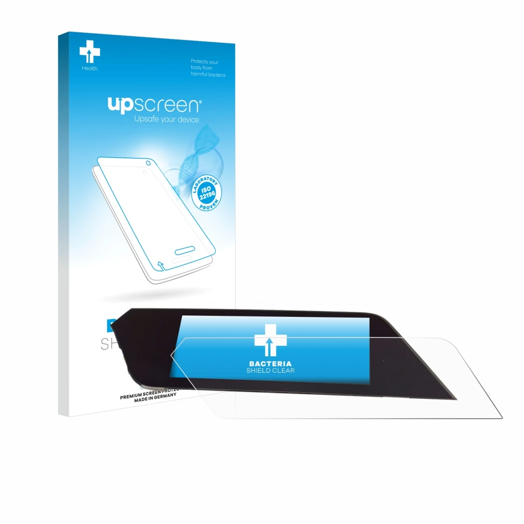 Vorderseite einer Produktverpackung mit dem Markenlogo upscreen. Daneben ist das Gerät BMW Z4 G29 2018-2020 mit dem zugehörige