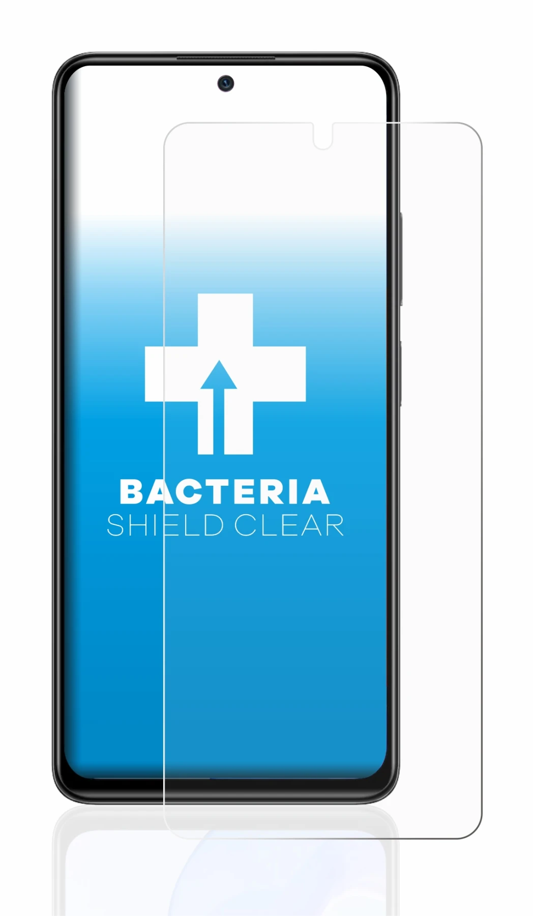 Abbildung des Geräts Xiaomi Redmi Note 11 Pro 5G mit einer Vielzahl des Displayschutzes.