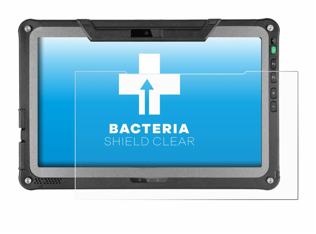 Abbildung des Geräts Getac F110 G6 mit einer Vielzahl des Displayschutzes.