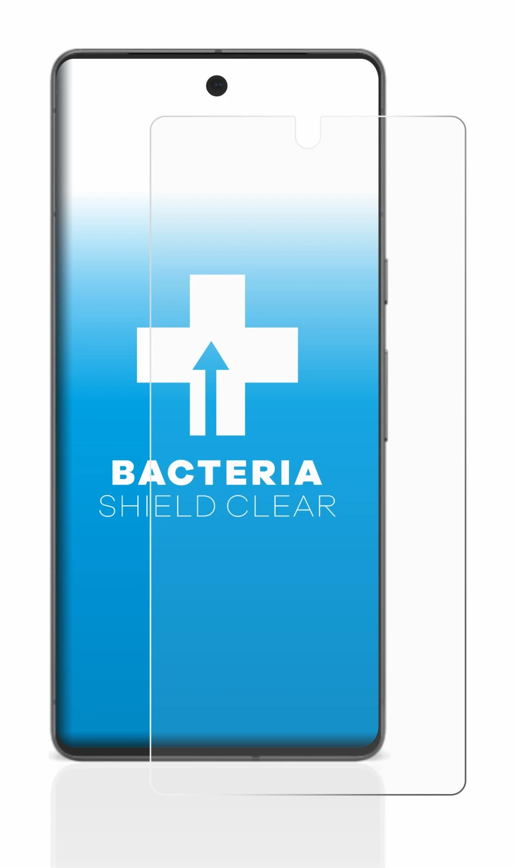 Abbildung des Geräts Google Pixel 7 mit einer Vielzahl des Displayschutzes.