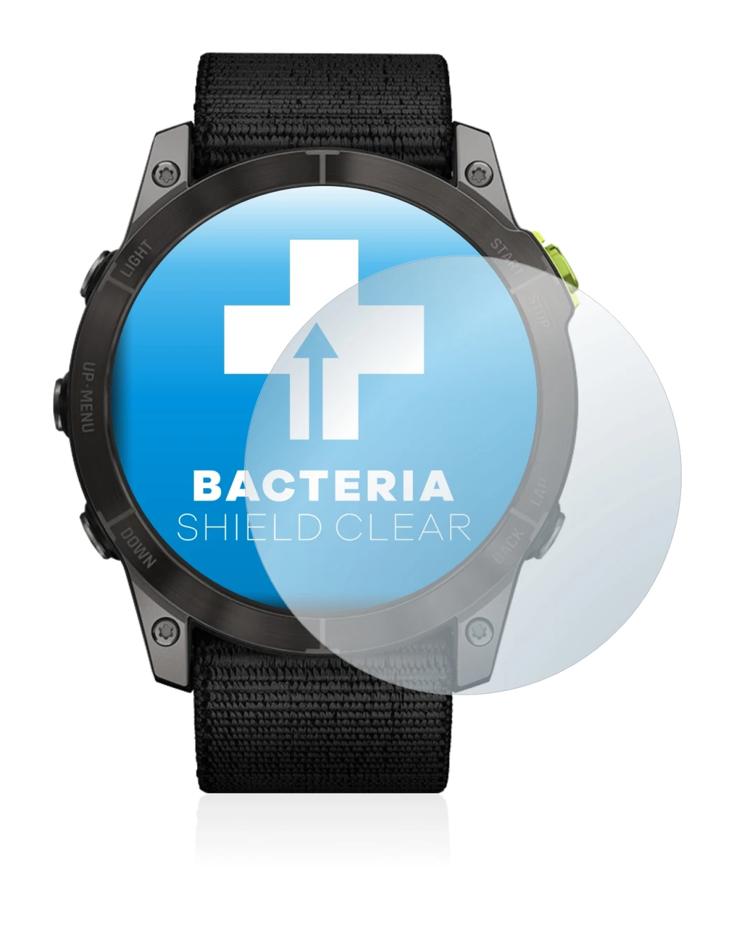 Abbildung des Geräts Garmin Enduro 2 mit einer Vielzahl des Displayschutzes.