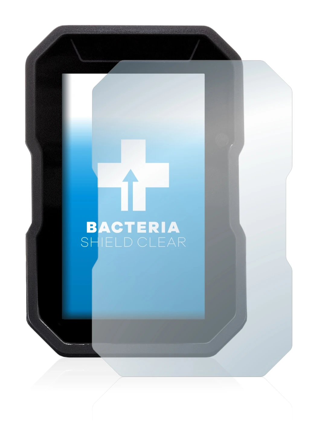 Abbildung des Geräts Ducati DesertX 2022 mit einer Vielzahl des Displayschutzes.