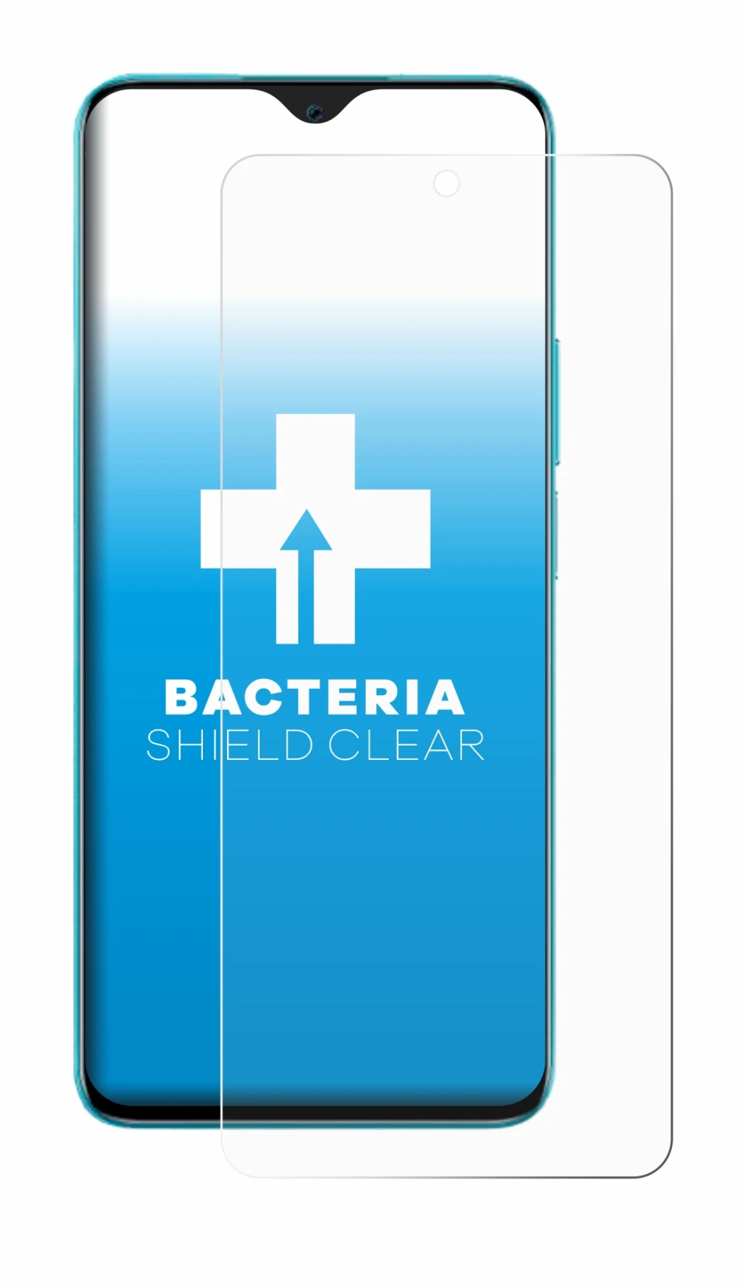 Abbildung des Geräts Honor 90 Lite mit einer Vielzahl des Displayschutzes.