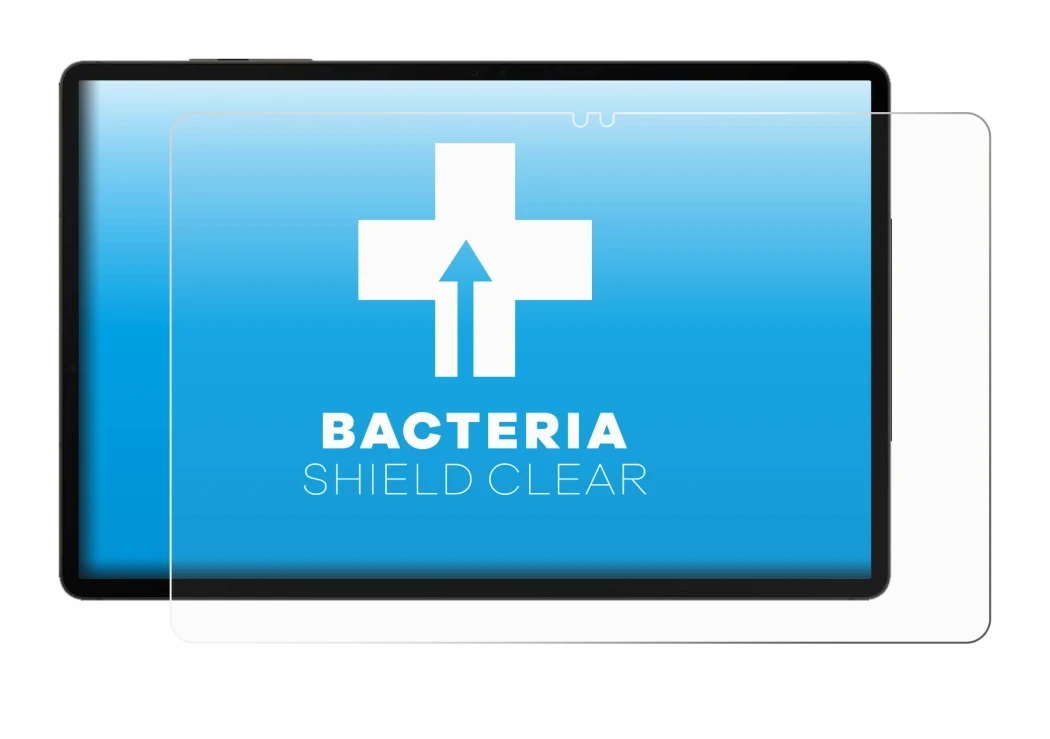 Abbildung des Geräts Samsung Galaxy Tab S9 WiFi mit einer Vielzahl des Displayschutzes.