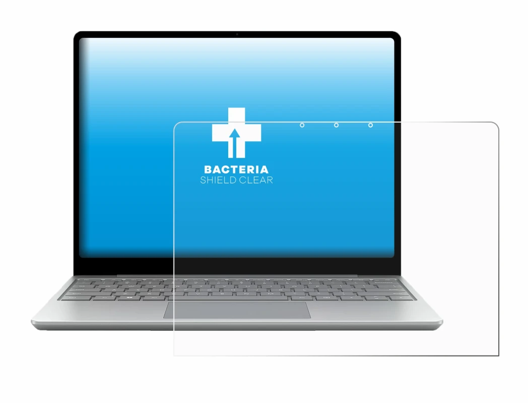 Abbildung des Geräts Microsoft Surface Laptop Go 3 Business mit einer Vielzahl des Displayschutzes.