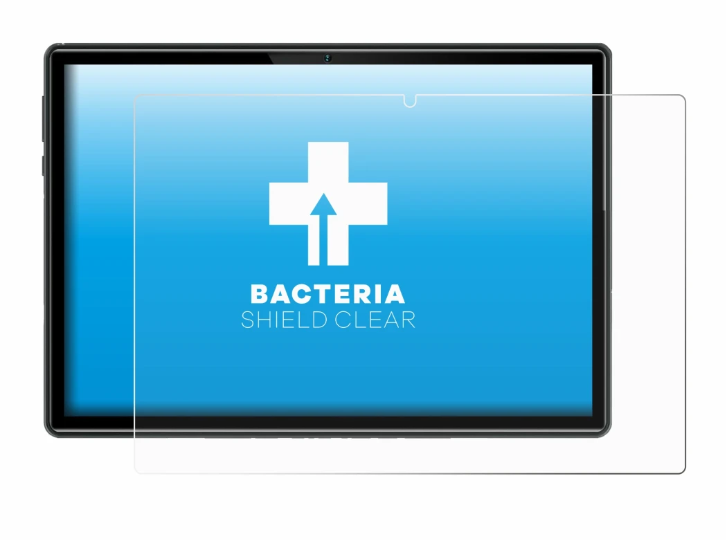 Abbildung des Geräts Doogee U10 mit einer Vielzahl des Displayschutzes.