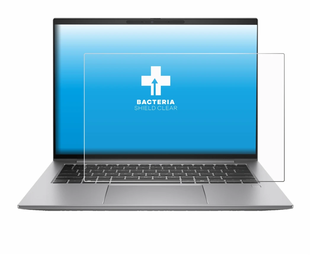 Abbildung des Geräts HP Zbook Firefly 14 G11 mit einer Vielzahl des Displayschutzes.