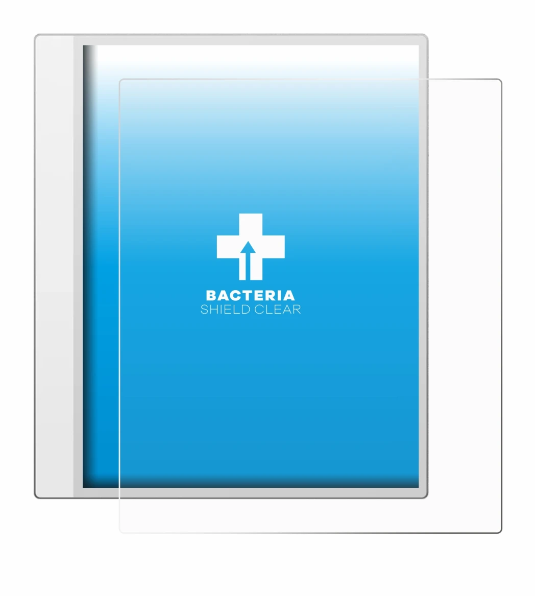 Abbildung des Geräts Boox Note Max mit einer Vielzahl des Displayschutzes.