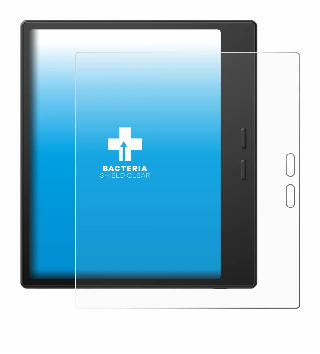 Abbildung des Geräts Boox Go 7 mit einer Vielzahl des Displayschutzes.