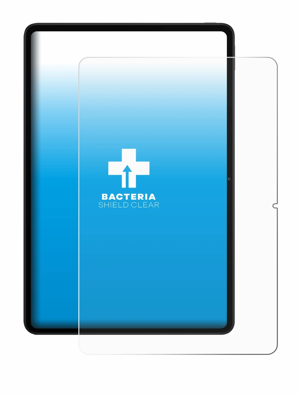 Abbildung des Geräts Xiaomi Redmi Pad 2 Pro mit einer Vielzahl des Displayschutzes.