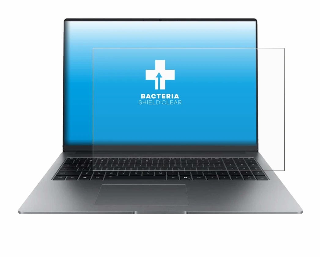 Abbildung des Geräts Honor MagicBook X16 Plus 2025 mit einer Vielzahl des Displayschutzes.