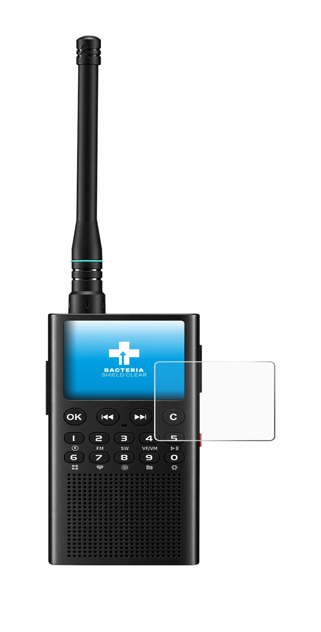 Abbildung des Geräts Choyong WT2 mit einer Vielzahl des Displayschutzes.