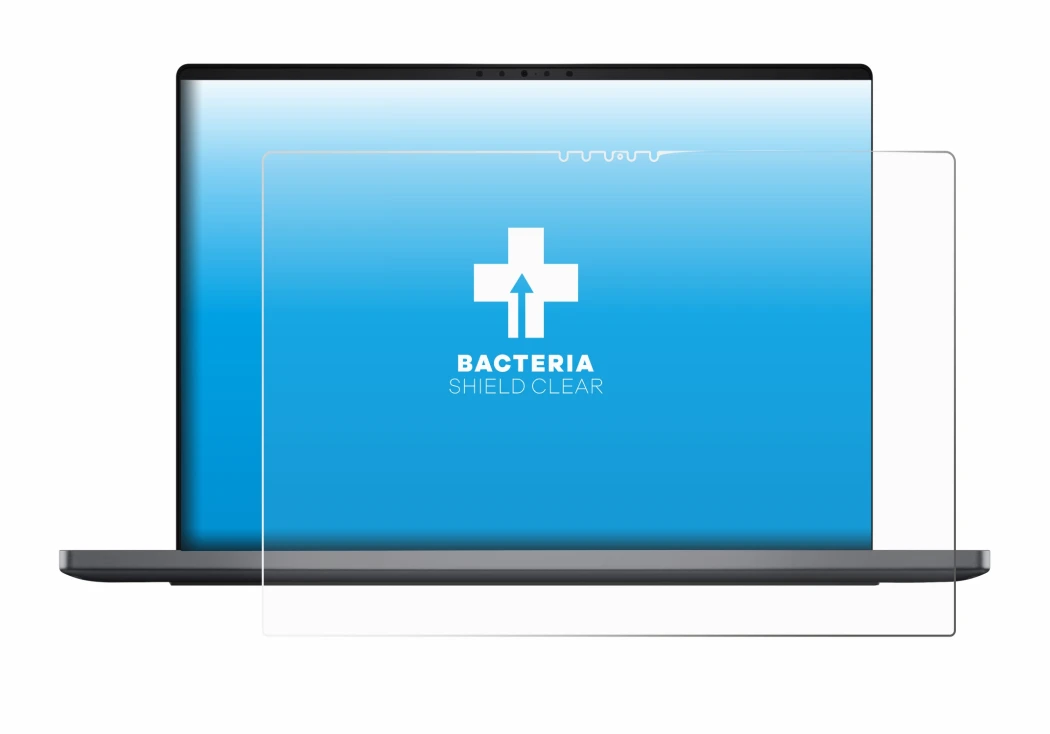 Abbildung des Geräts Dell XPS 14 DA14260 mit einer Vielzahl des Displayschutzes.