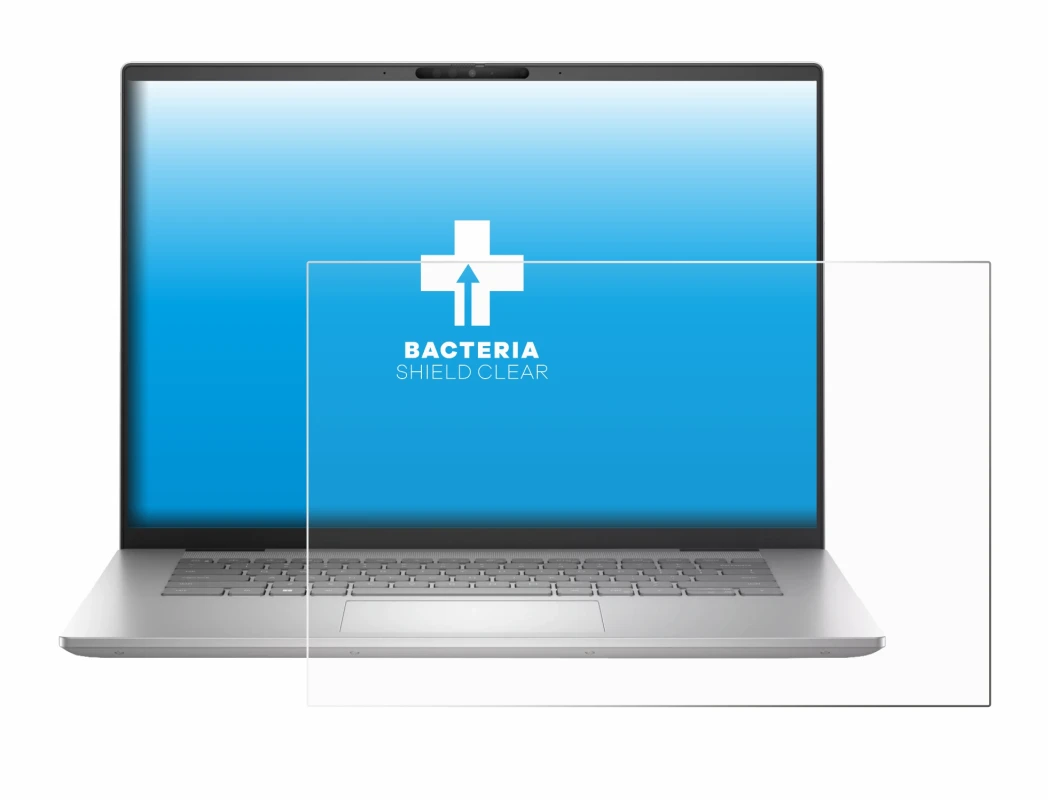 Abbildung des Geräts Dell Inspiron 16 Plus 7630 mit einer Vielzahl des Displayschutzes.