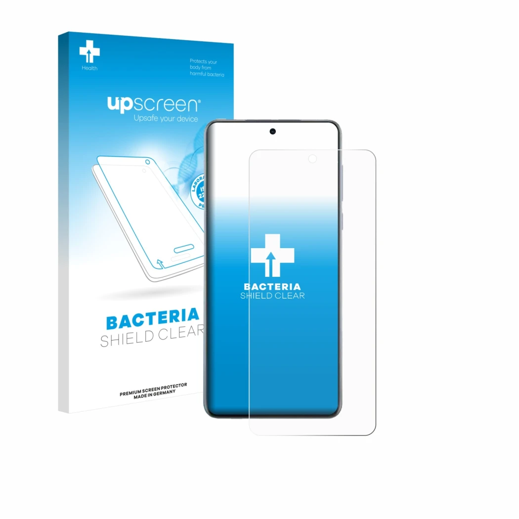 Vorderseite einer Produktverpackung mit dem Markenlogo upscreen. Daneben ist das Gerät Oppo Find X8s+ mit dem zugehörigen Disp