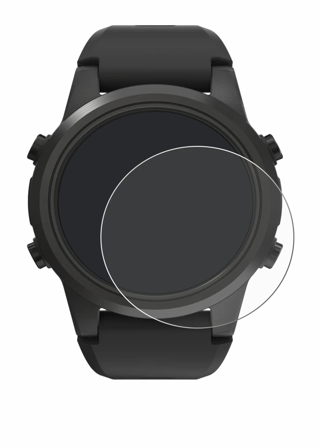 Abbildung des Geräts Shearwater TERN TX mit einer Vielzahl des Displayschutzes.