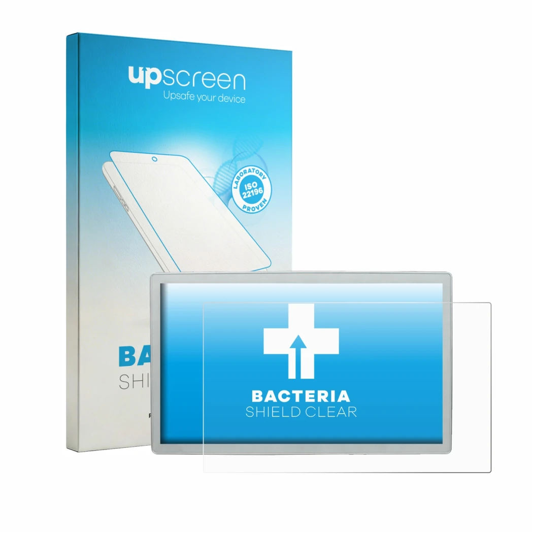 Vorderseite einer Produktverpackung mit dem Markenlogo upscreen. Daneben ist das Gerät WERTH SYSTEMS CMP-2450 Panel Computer m