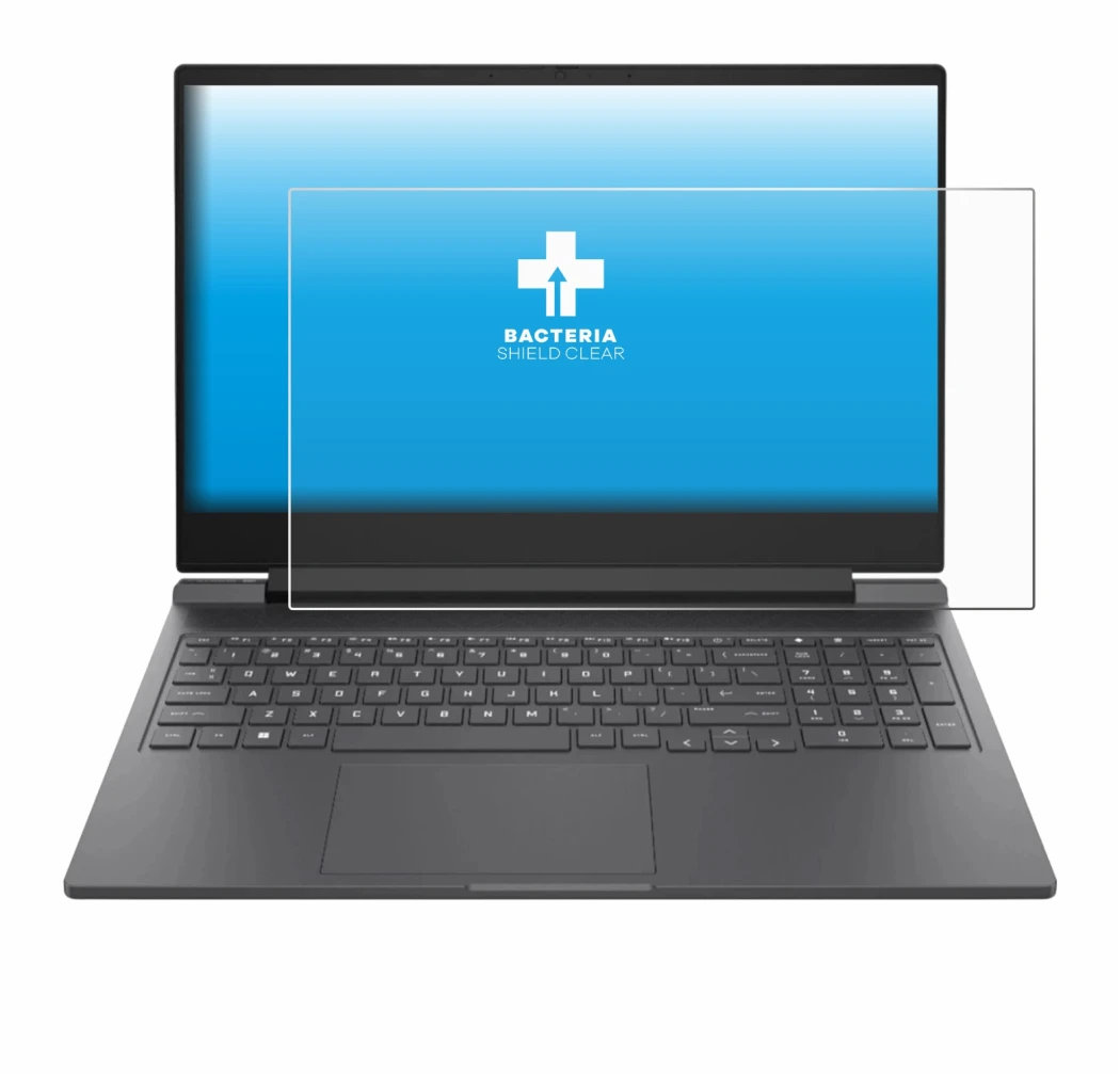 Abbildung des Geräts HP Victus 16-r0024nf mit einer Vielzahl des Displayschutzes.