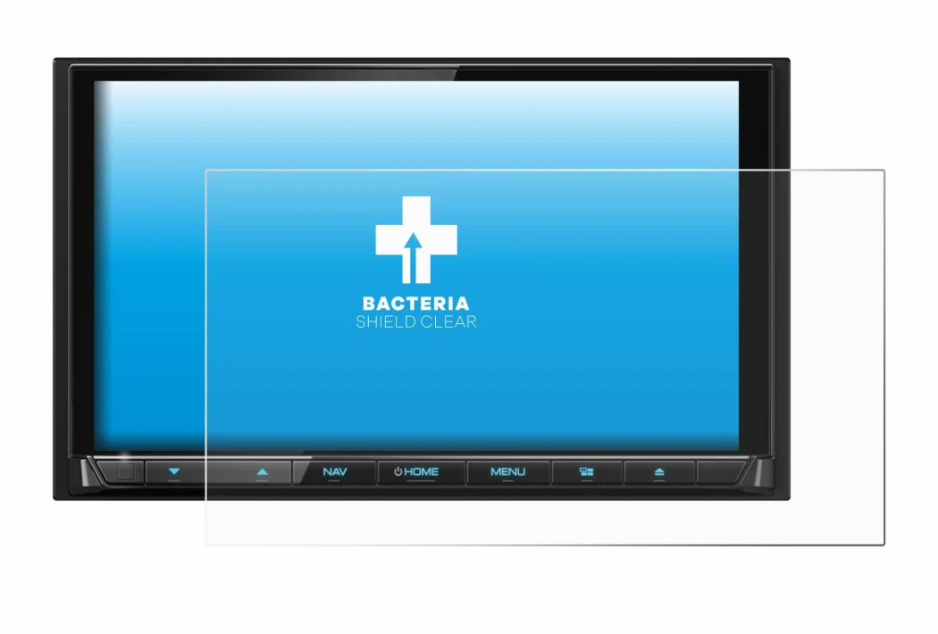 Abbildung des Geräts Kenwood DNX9190DABS mit einer Vielzahl des Displayschutzes.