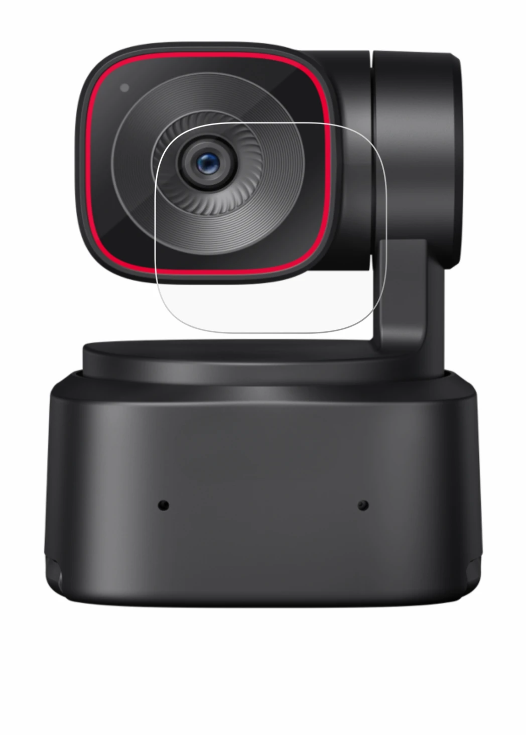 Abbildung des Geräts OBSBOT Tiny 2 Lite mit einer Vielzahl des Displayschutzes.