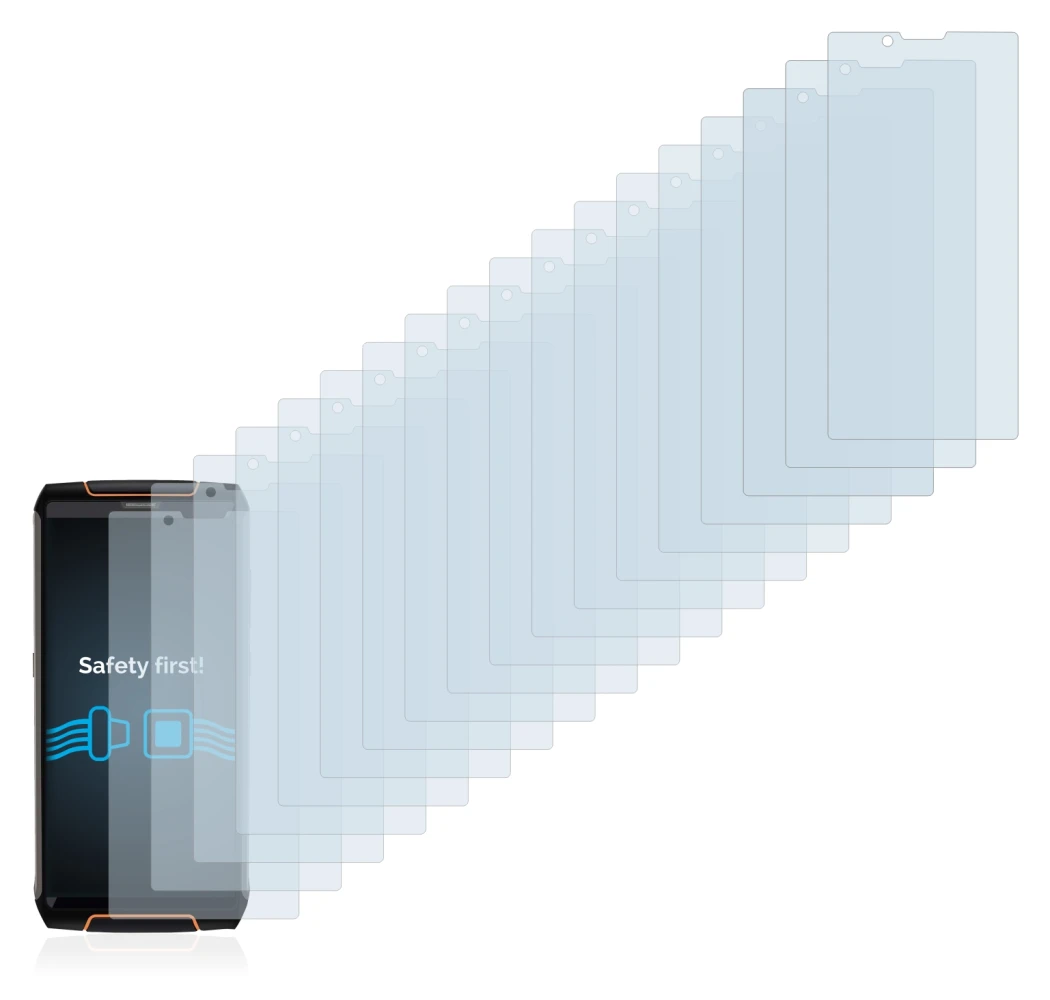 Abbildung des Geräts Cubot King Kong 3 mit einer Vielzahl des Displayschutzes.