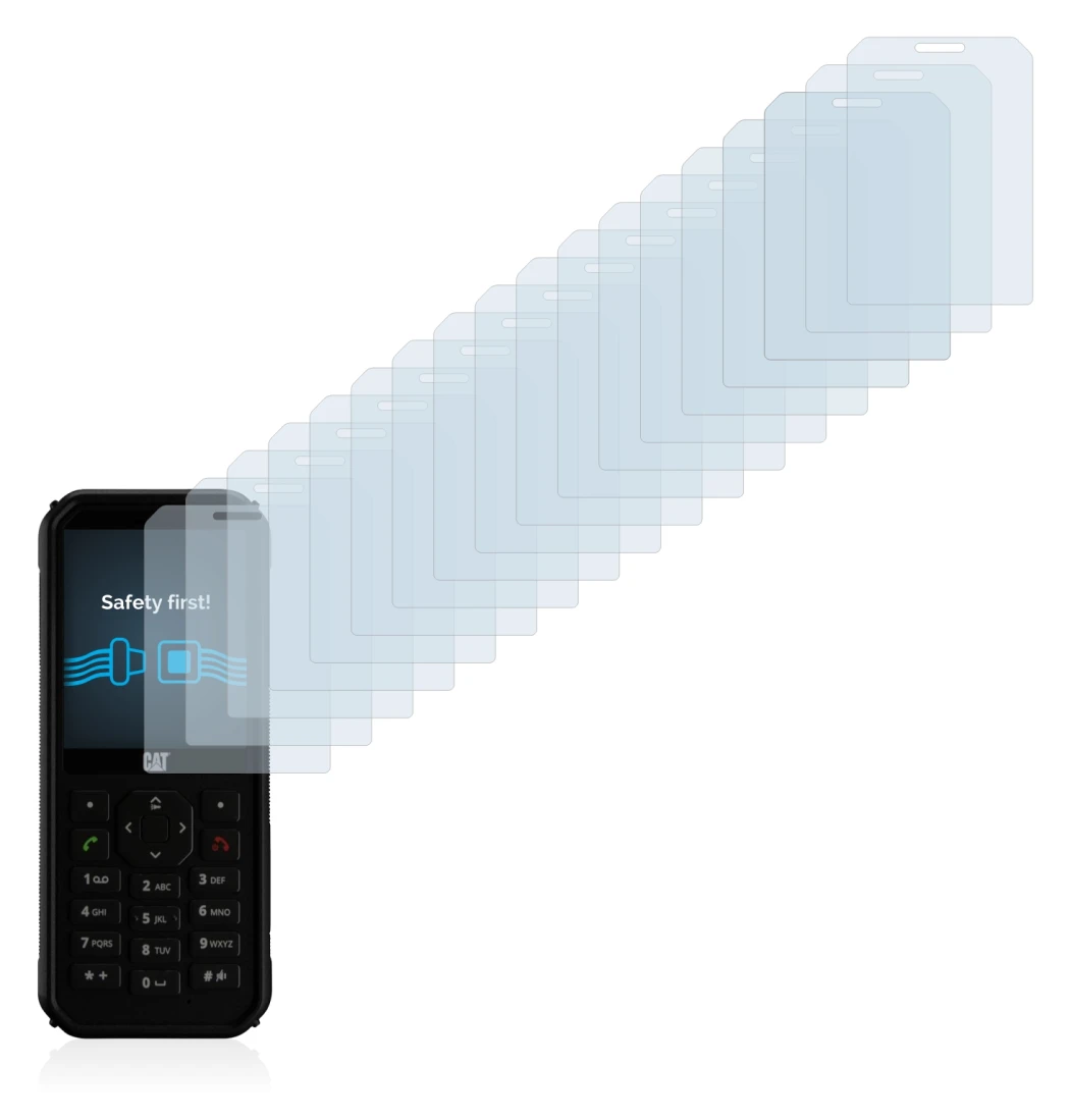 Abbildung des Geräts Caterpillar Cat B40 mit einer Vielzahl des Displayschutzes.