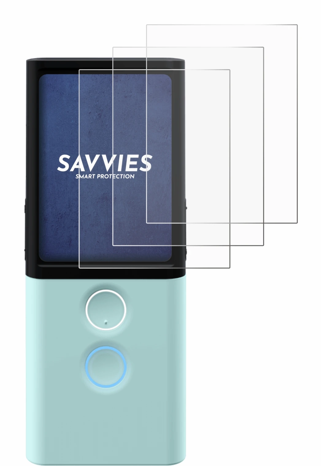 Abbildung des Geräts Vasco Translator M3 mit einer Vielzahl des Displayschutzes.