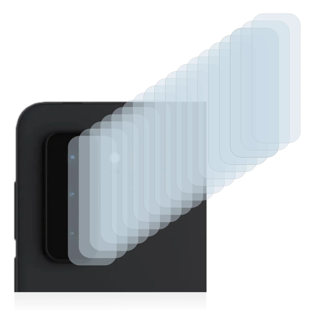 Abbildung des Geräts Microsoft Surface Duo 2 (NUR Kameraschutz) mit einer Vielzahl des Displayschutzes.