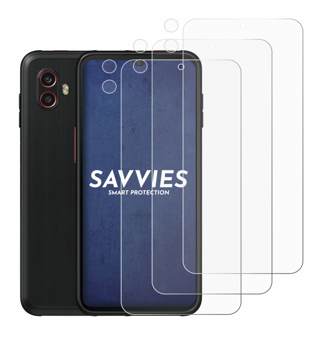 Abbildung des Geräts Samsung Galaxy XCover 6 Pro Enterprise Edition (Display+Kamera) mit einer Vielzahl des Displayschutzes.