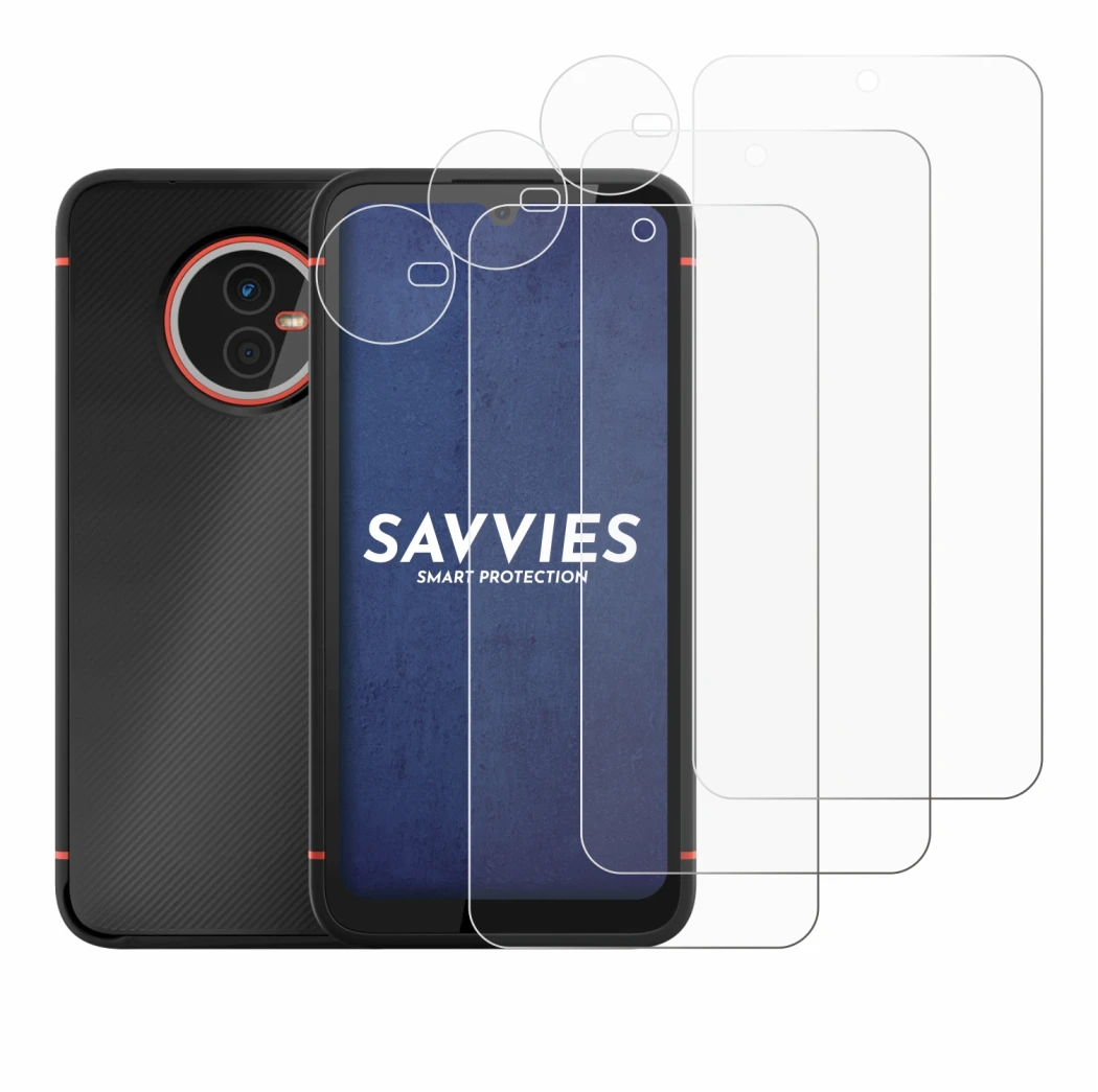 Abbildung des Geräts Gigaset GX4 Pro (Display+Kamera) mit einer Vielzahl des Displayschutzes.