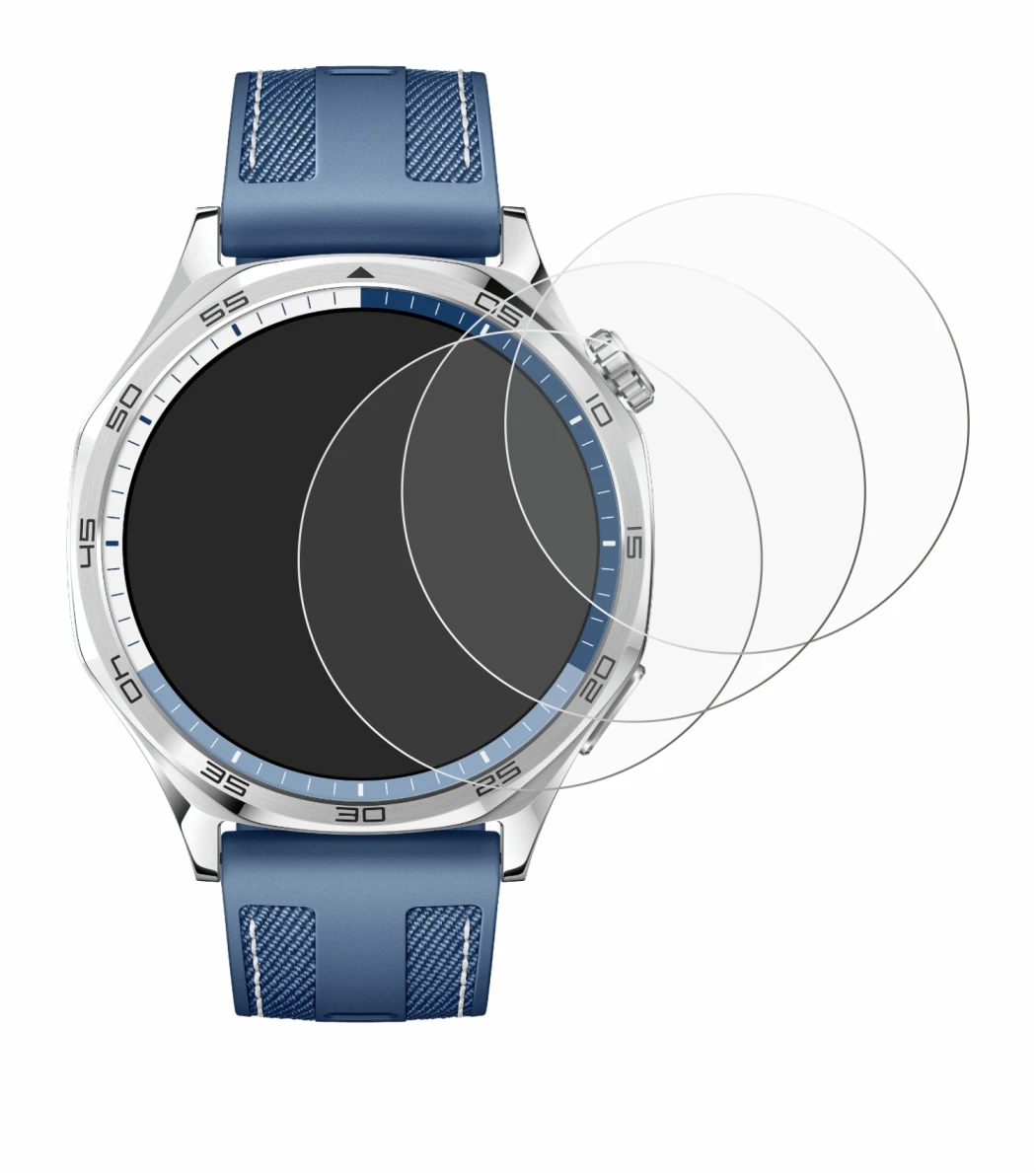 Abbildung des Geräts Huawei Watch GT 5 (46 mm) mit einer Vielzahl des Displayschutzes.