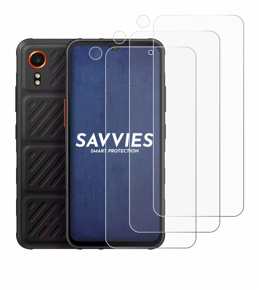Abbildung des Geräts Samsung Galaxy XCover 7 Enterprise Edition (Display+Kamera) mit einer Vielzahl des Displayschutzes.