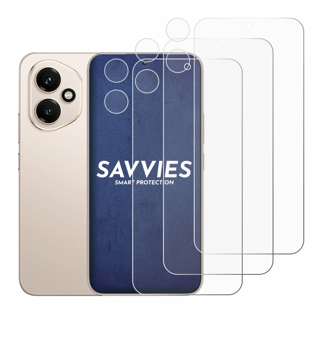 Abbildung des Geräts Honor 400 (Display+Kamera) mit einer Vielzahl des Displayschutzes.