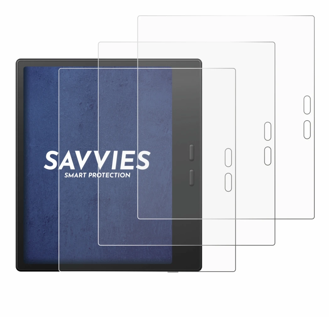 Abbildung des Geräts Boox Go Color 7 Gen II mit einer Vielzahl des Displayschutzes.