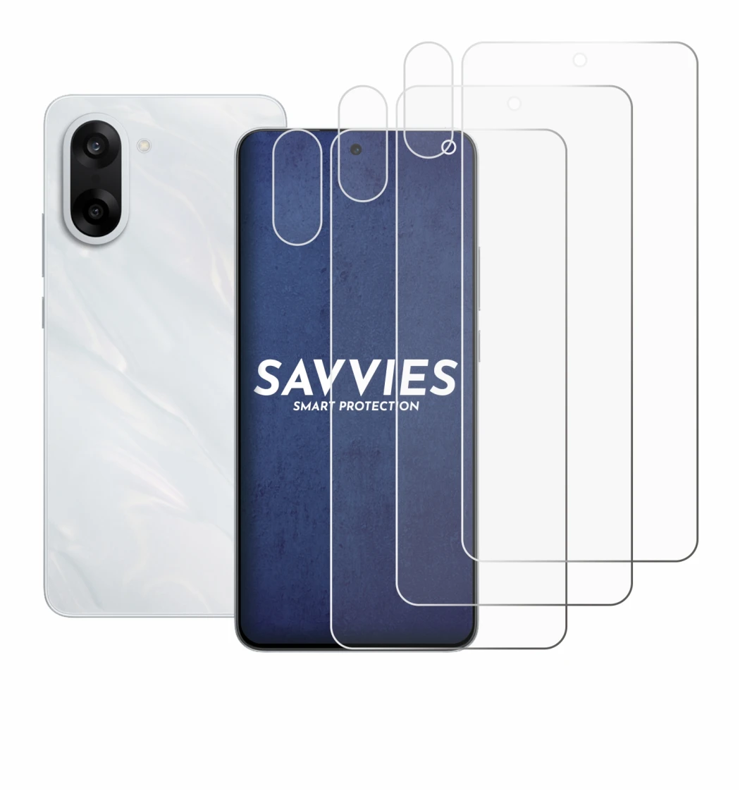 Abbildung des Geräts OnePlus Nord CE 5 (Display+Kamera) mit einer Vielzahl des Displayschutzes.