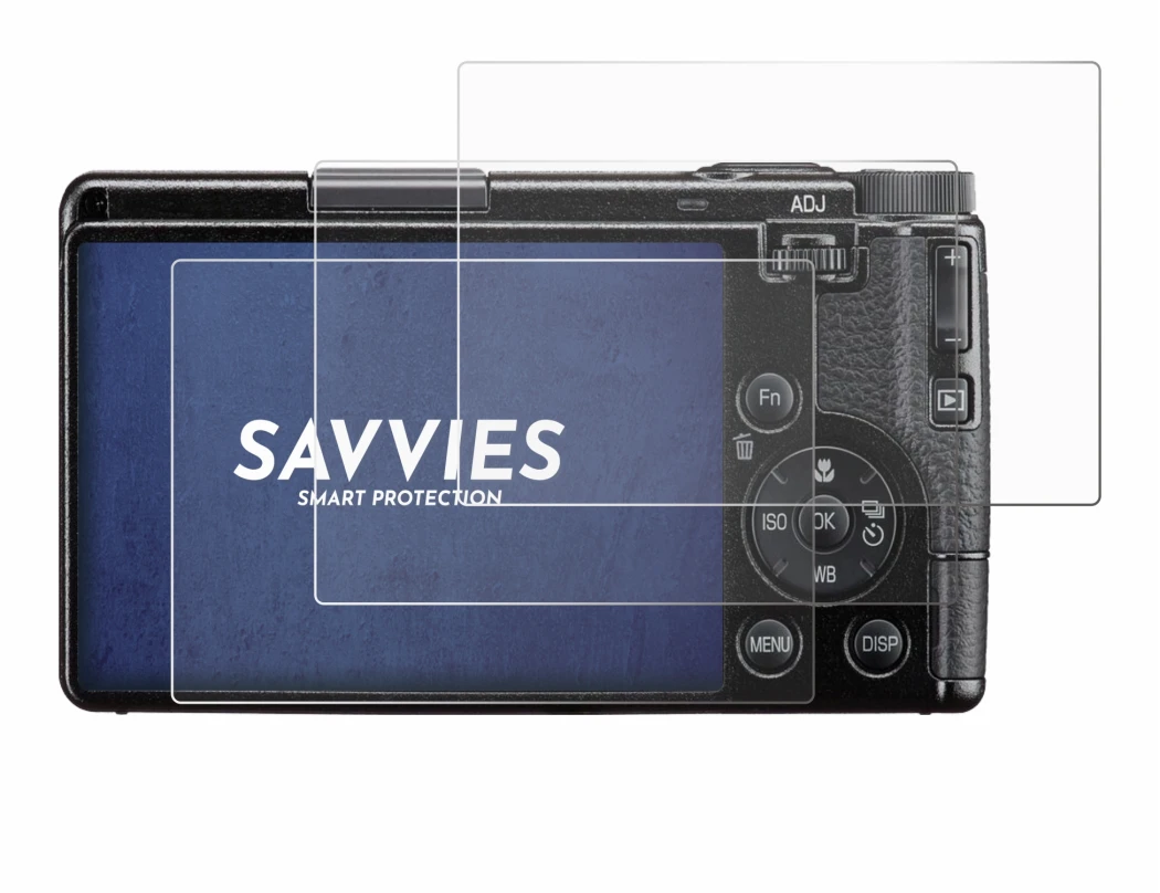 Abbildung des Geräts Ricoh GR IV 2025 mit einer Vielzahl des Displayschutzes.