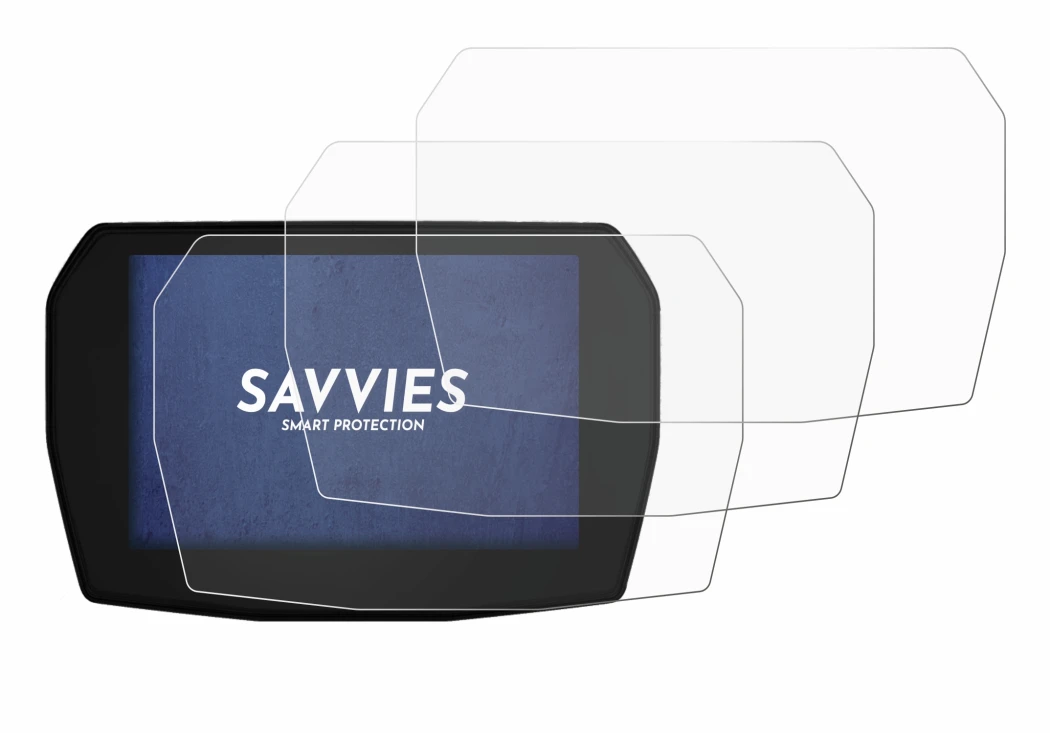 Abbildung des Geräts Ducati Multistrada V2 2025 mit einer Vielzahl des Displayschutzes.