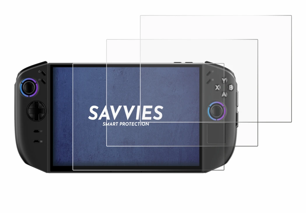 Abbildung des Geräts Lenovo Legion Go Gen 2 mit einer Vielzahl des Displayschutzes.