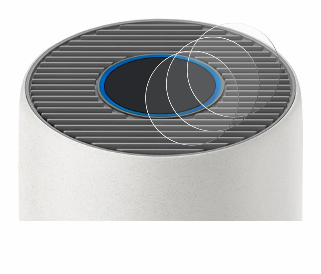 Abbildung des Geräts Philips 2000i Series AC2939 mit einer Vielzahl des Displayschutzes.