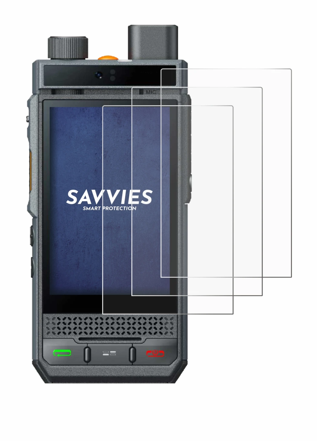 Abbildung des Geräts Hytera P60 mit einer Vielzahl des Displayschutzes.