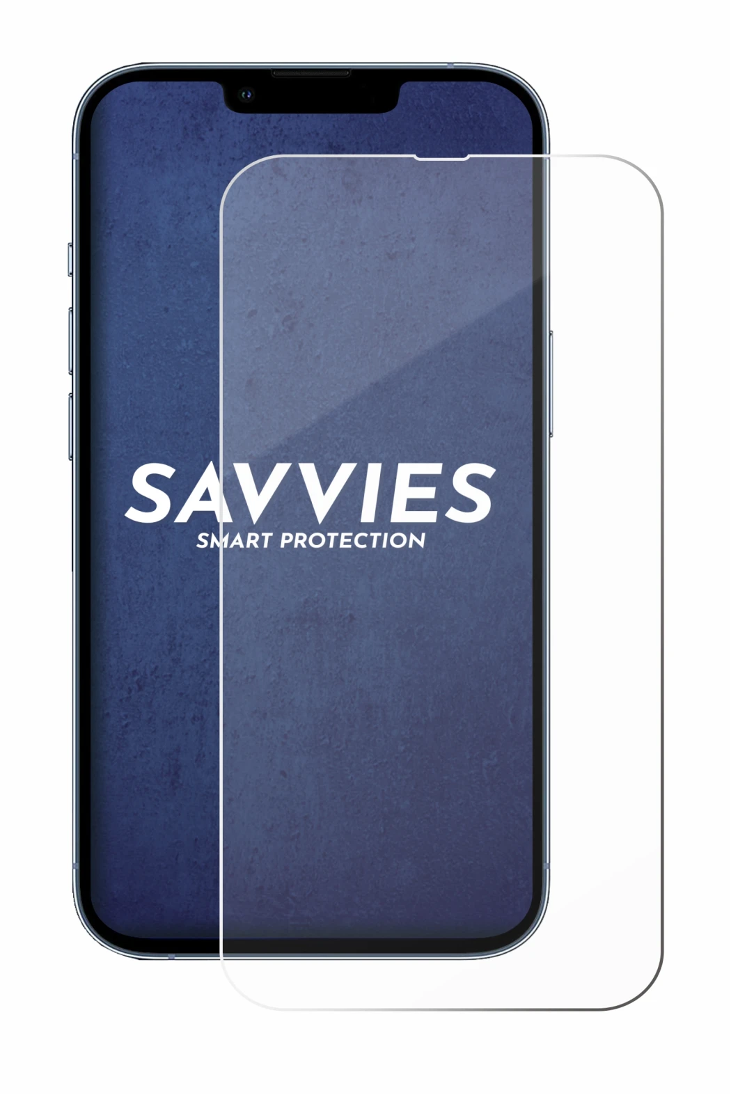 Abbildung des Geräts Apple iPhone 13 Pro mit einer Vielzahl des Displayschutzes.